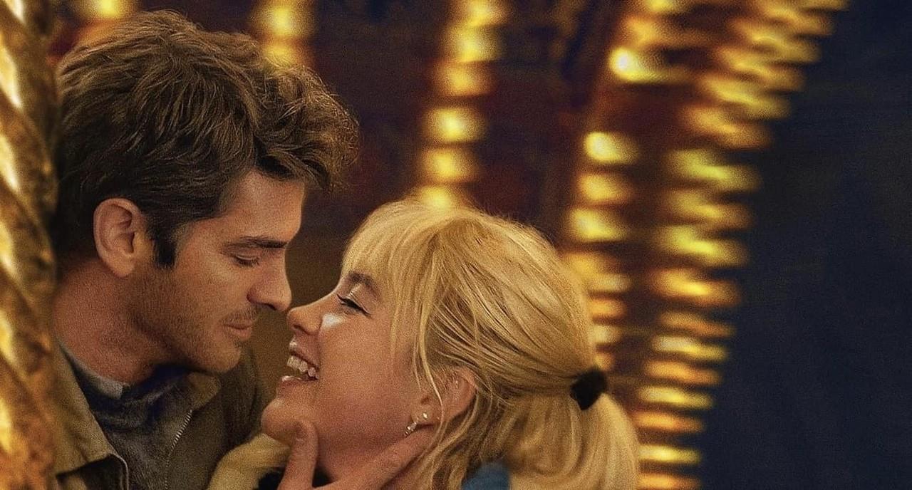 Andrew Garfield junto a Florence Pugh en la cinta, El Tiempo que Tenemos. Foto: StudioCanal / Imagem Films