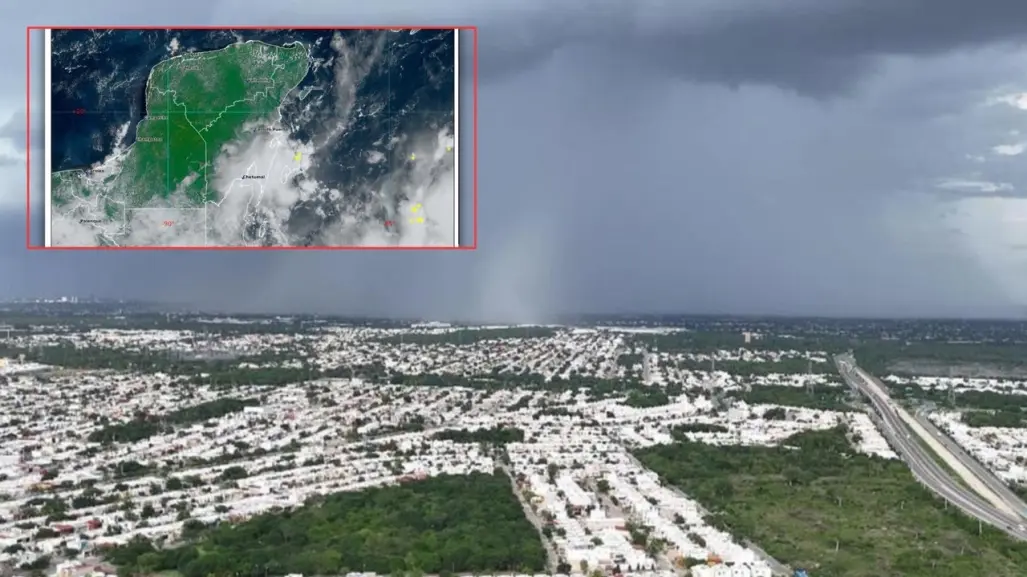 Pronostico de lluvias este domingo 13 de octubre en Yucatán por onda tropical