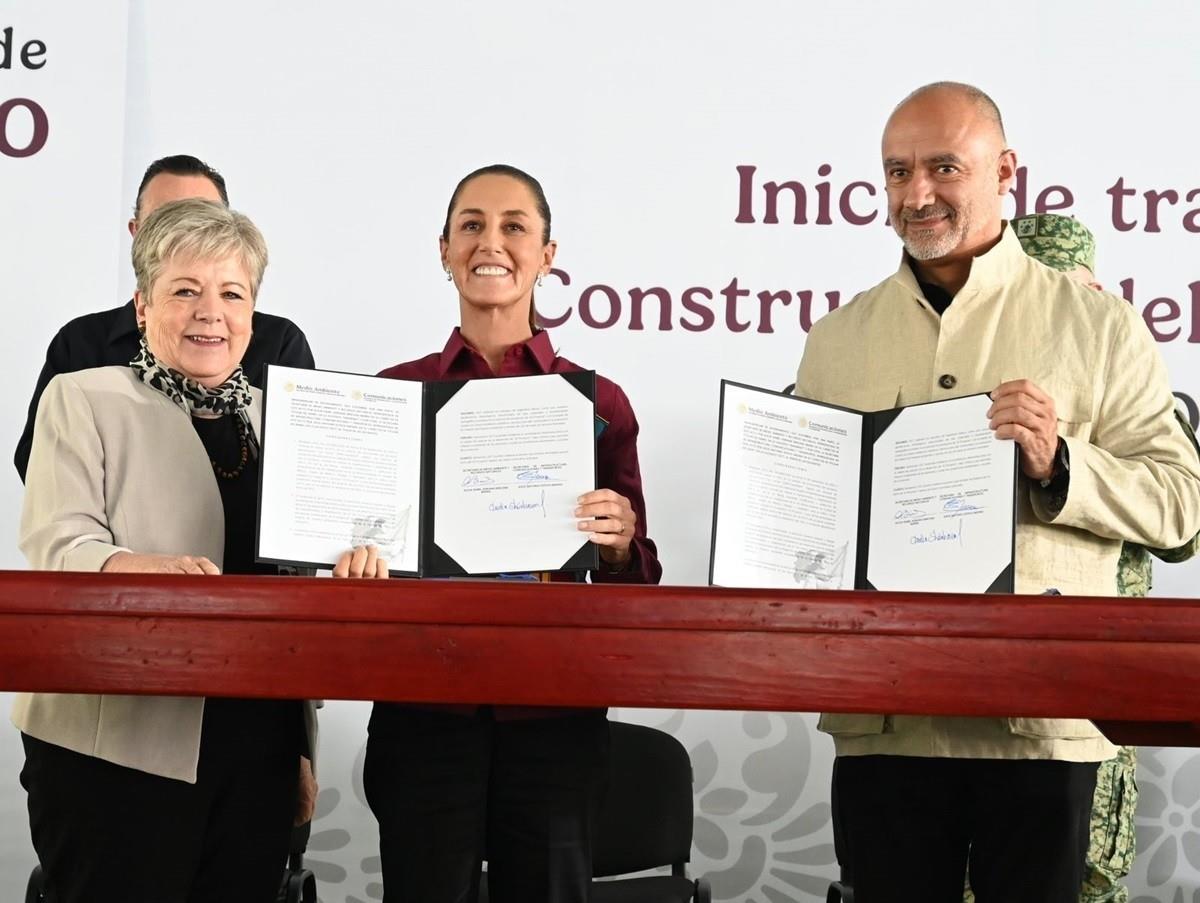 El tren reducirá en un 40% el tiempo de traslado y beneficiará a más de 30 mil viajeros diariamente. El proyecto promete impulsar el turismo y la inversión en Querétaro. Foto: Gobierno de México.