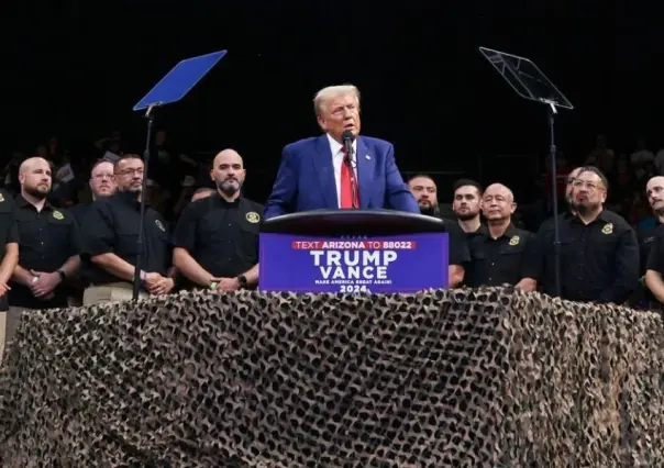Arrestan a hombre armado durante mitin de Donald Trump en California