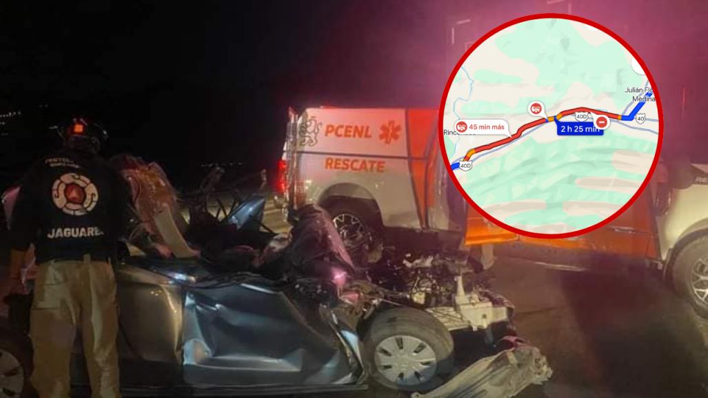 Accidente mortal en la carretera Saltillo-Monterrey deja tres muertos 