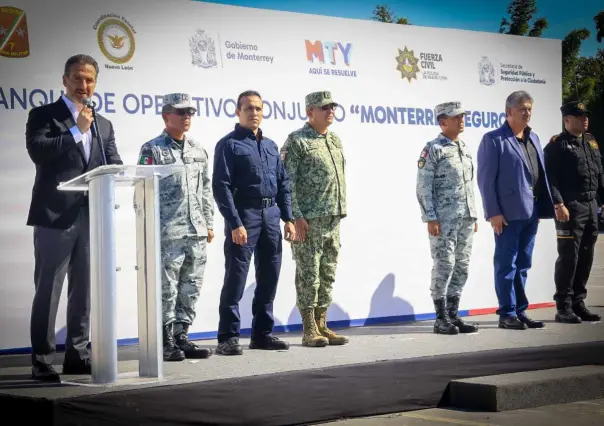 Adrián de la Garza pone en marcha el operativo Monterrey Seguro