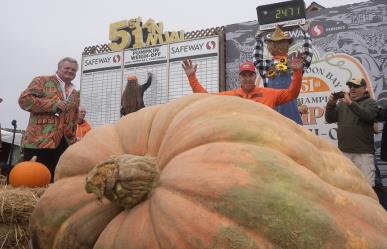 Calabaza de más de mil kilos gana concurso en California