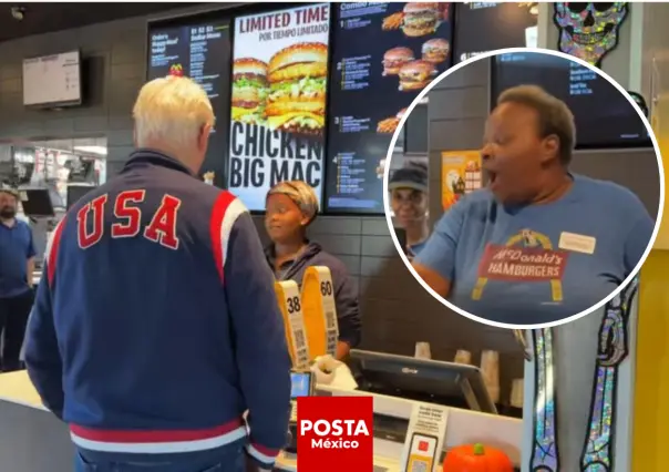 Bill Clinton hace papelón en un Mc Donalds en plena campaña por Kamala Harris