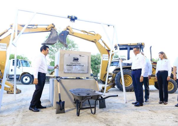 Colocan la primera piedra de la Ciudad Judicial en Tamaulipas; ¿qué es?