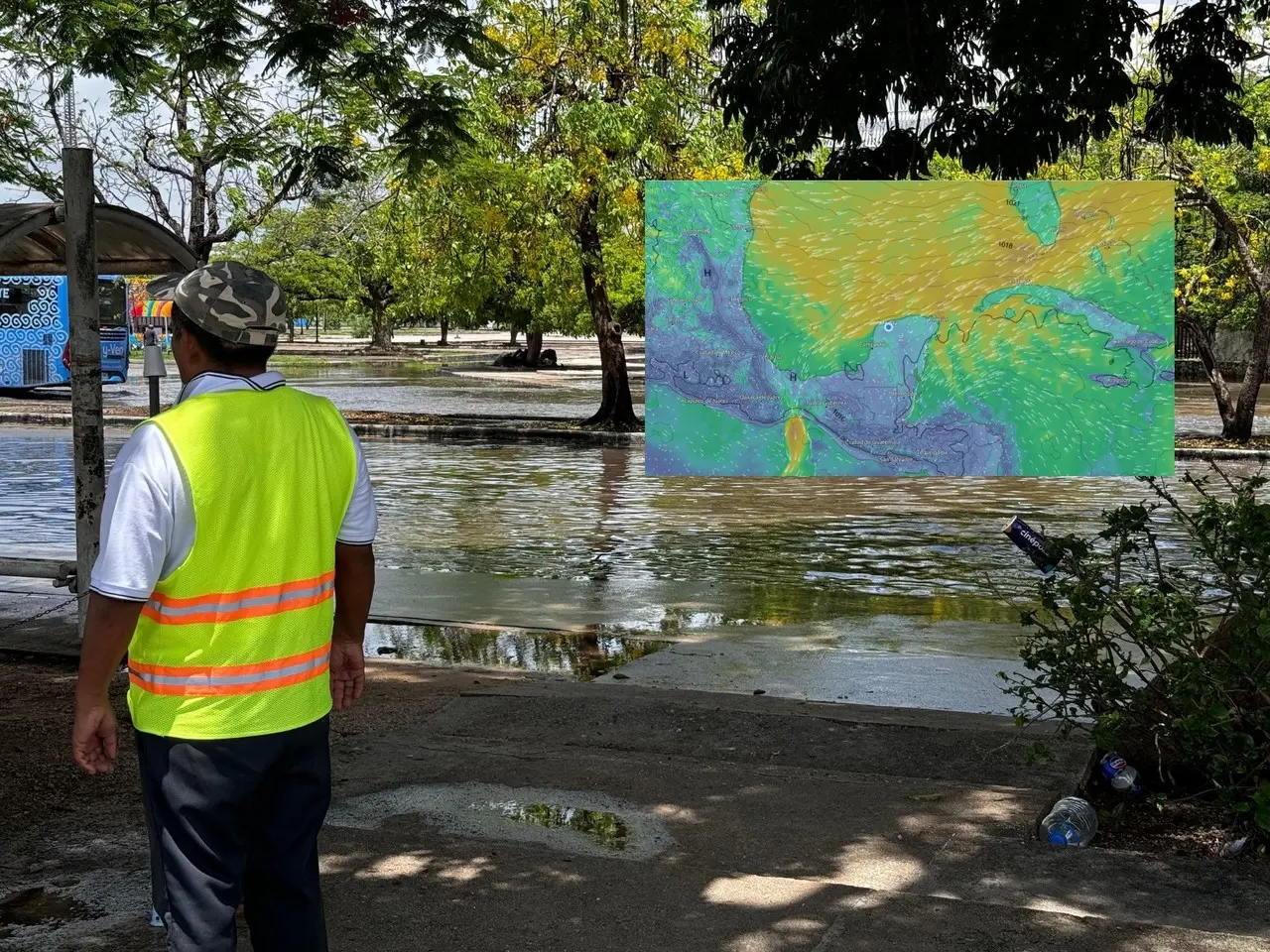 Para este lunes 14 de octubre se prevé un incremento en el potencial de lluvias que se alargaría toda la semana.- Foto de Meteorología Yucatán