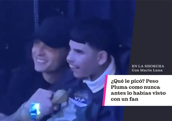 ¿Qué le picó? Peso Pluma como nunca antes lo habías visto con un fan (VIDEO).
