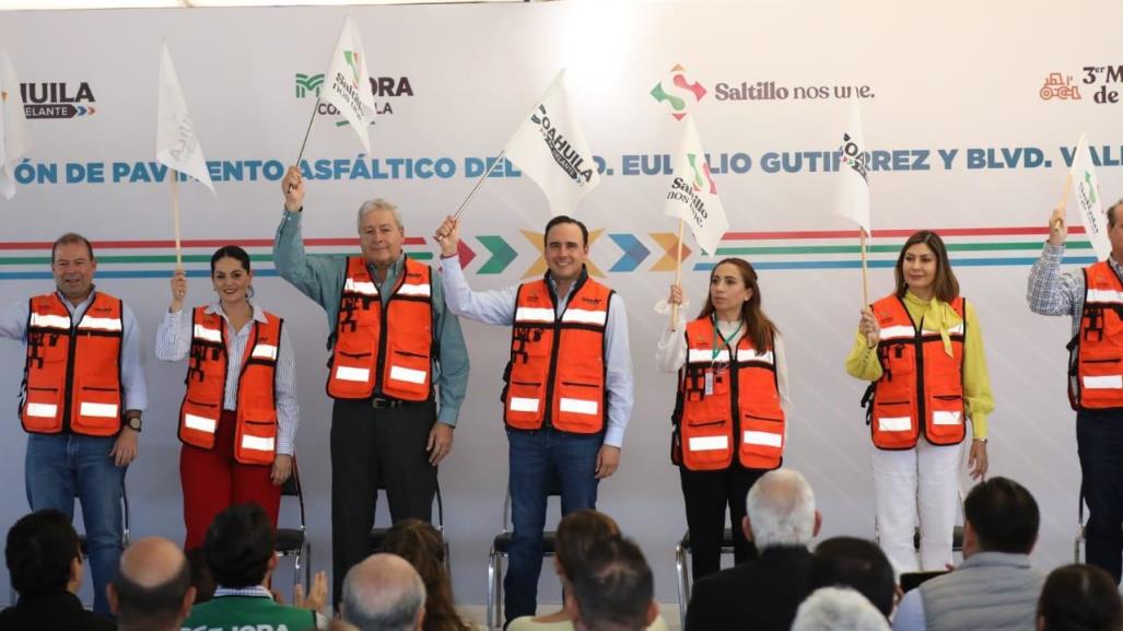 Manolo Jiménez arranca rehabilitación de bulevares en Saltillo