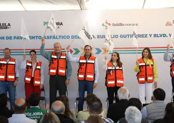 Manolo Jiménez arranca rehabilitación de bulevares en Saltillo