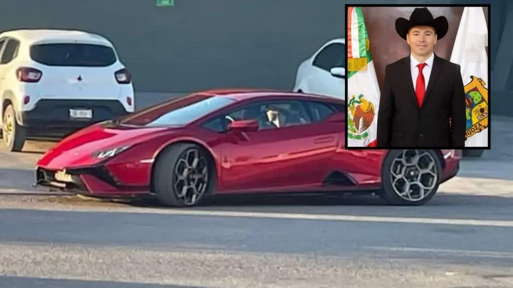 Diputado Antonio Flores es captado en Múzquiz circulando en Lamborghini Huracán