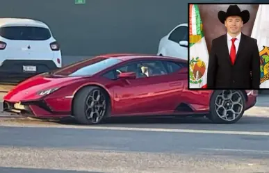 Diputado Antonio Flores es captado en Múzquiz circulando en Lamborghini Huracán