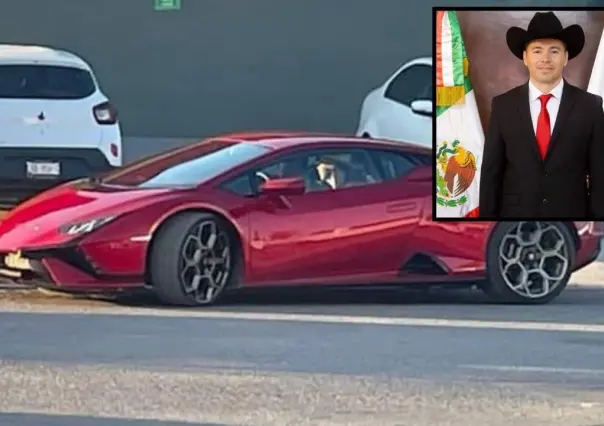 Diputado Antonio Flores es captado en Múzquiz circulando en Lamborghini Huracán