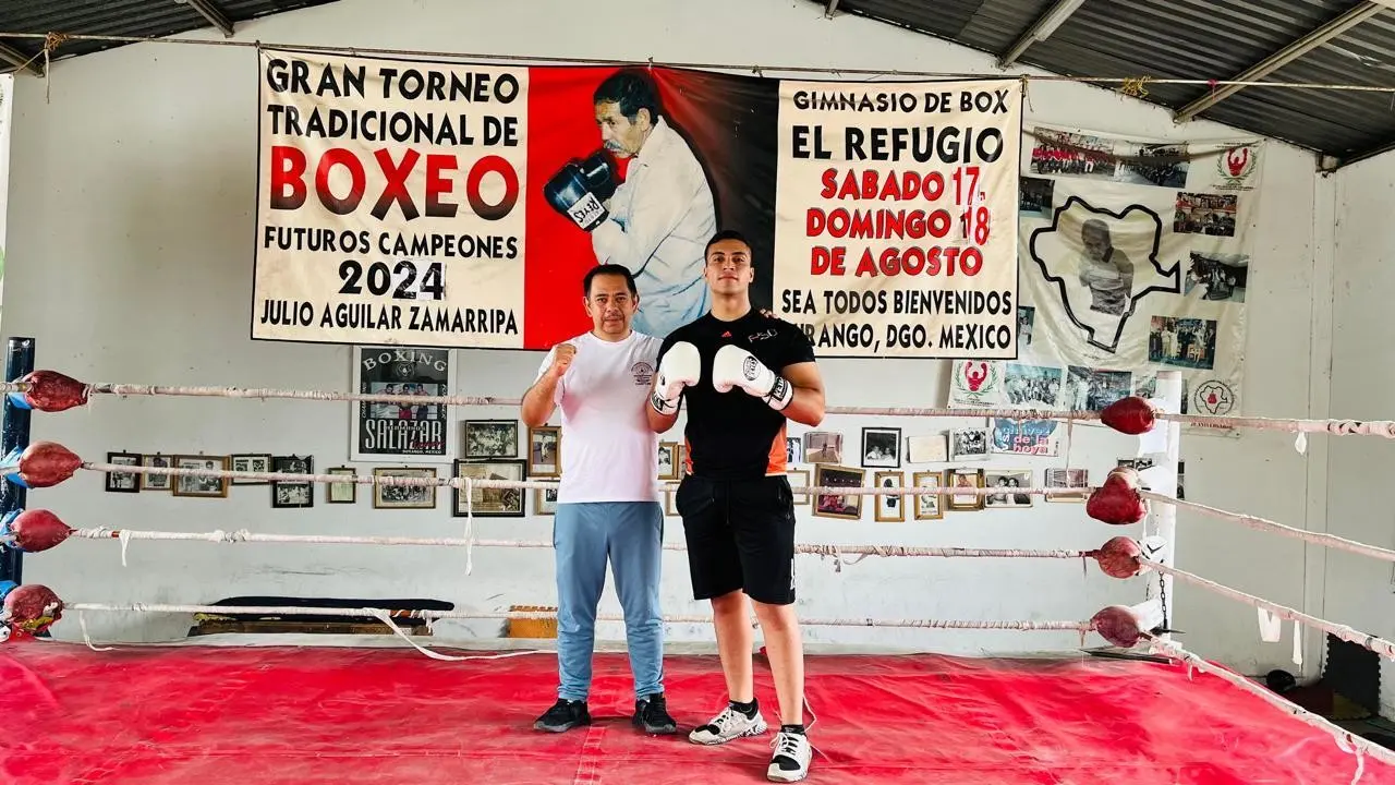 Moisés Aguilar Lujan desde su gimnasio El Refugio. Foto: Jesús Carrillo.