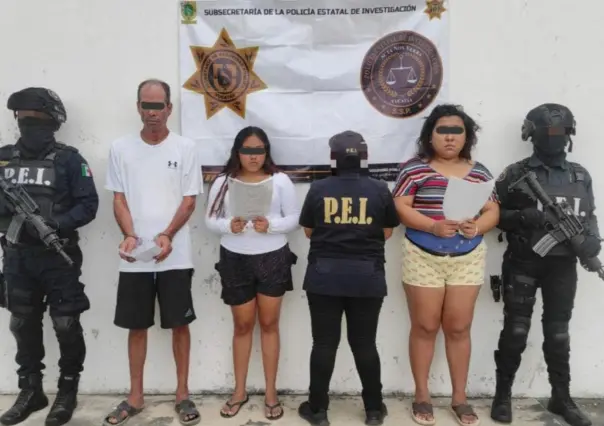 Detenidos en Mérida  tres vinculados a banda criminal de Quintana Roo