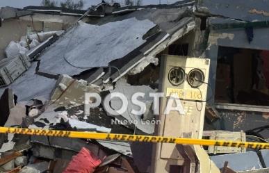 Solo susto: Explosión por acumulación de gas destroza casa en Pesquería (VIDEO)