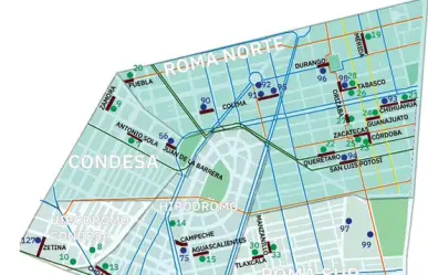 ¿Cuáles son las calles de la Condesa y la Roma que tendrán vías peatonales?