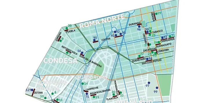 ¿Cuáles son las calles de la Condesa y la Roma que tendrán vías peatonales?