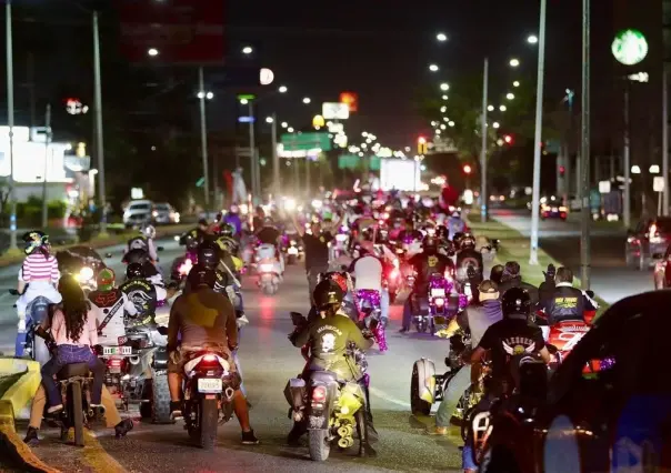 Rodada Rosa contra el cáncer en Nuevo Laredo ¿cuántos motociclistas asistieron?