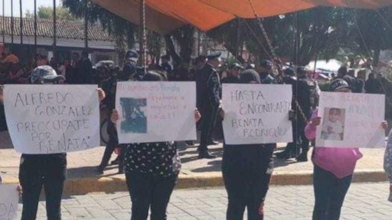 Exigen al Ayuntamiento de Xonacatlán apoyo en la búsqueda de menor desaparecida. Foto: Sombras Libres