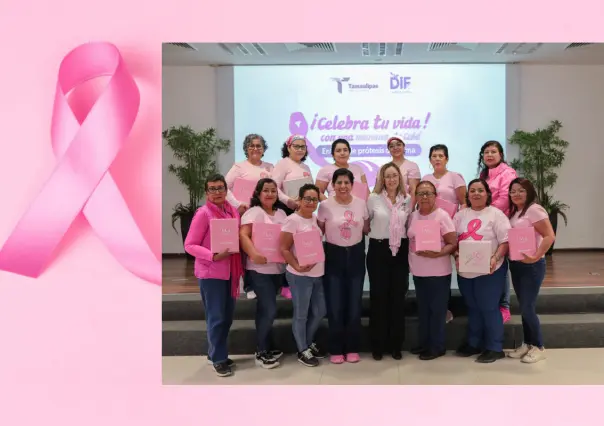 DIF Tamaulipas entrega prótesis externas a mujeres en el estado.