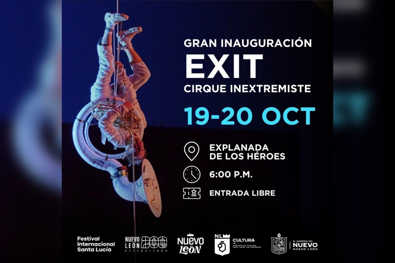 La inauguración promete sorprender con el espectáculo “EXIT” de Cirque Inextremiste. ¡Conoce aquí todos los detalles! Foto: @festivalsantalucia en Instagram.