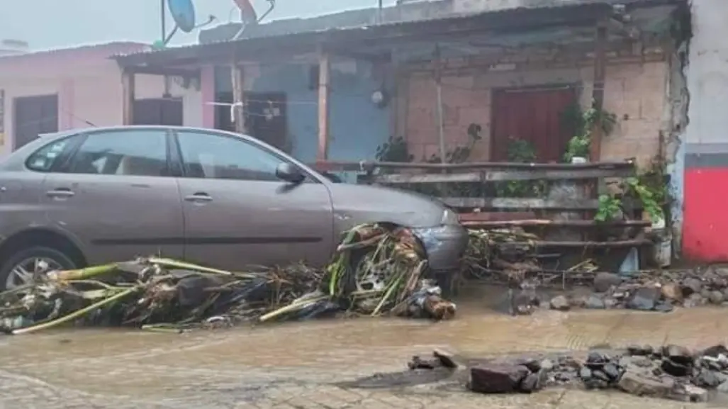 Lluvias intensas dejan afectaciones en Chiapas