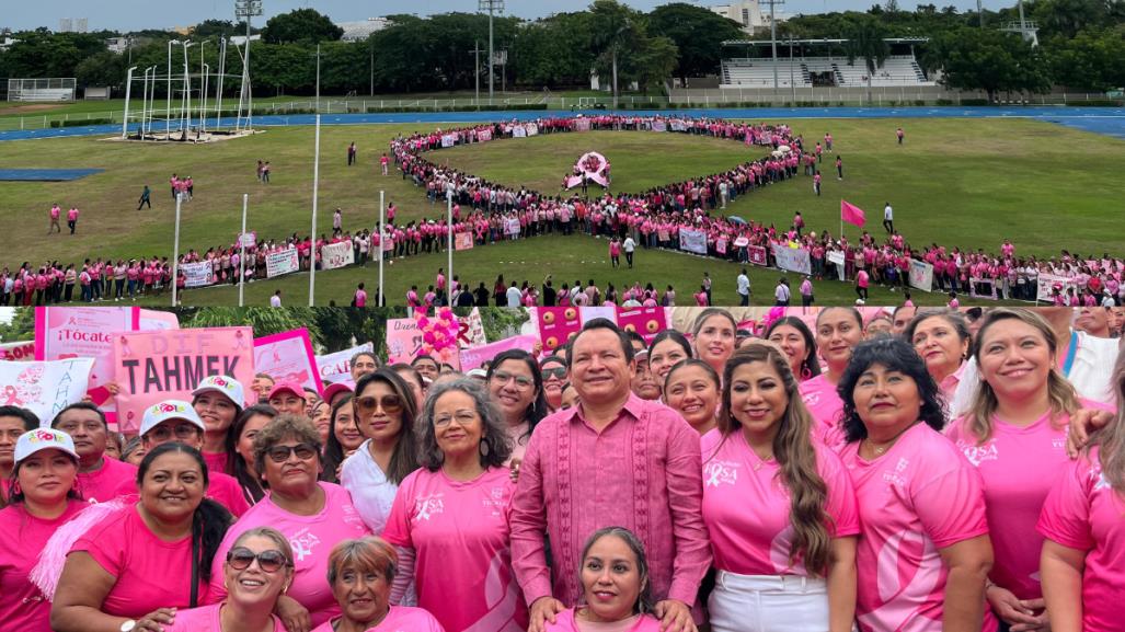 Conmemoran Día Internacional de la Lucha contra el Cáncer de Mama en Yucatán