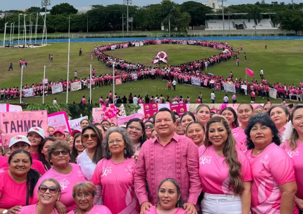 Conmemoran Día Internacional de la Lucha contra el Cáncer de Mama en Yucatán