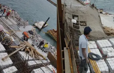 Cae estructura de acuario en Veracruz / VIDEO