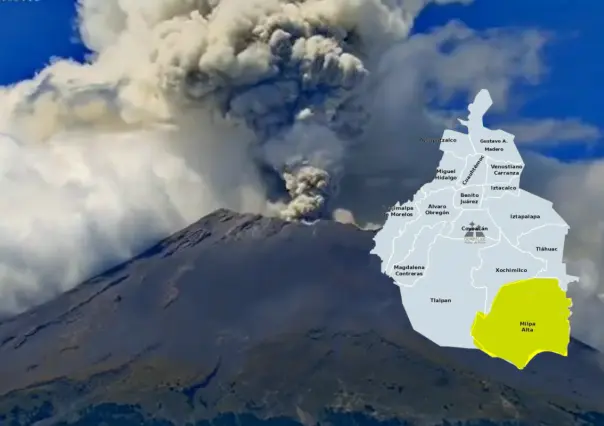 Ceniza en CDMX: Ante actividad del Popocatépetl podría llegar a estas alcaldías