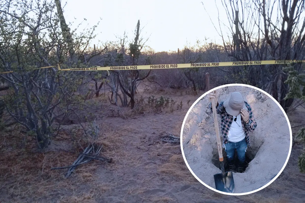 Nuevo hallazgo de fosas en San Juan de la Costa. Foto: Búsqueda X La Paz