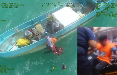 Así fue el rescate de 3 pescadores de Sisal extraviados hace una semana (FOTOS)