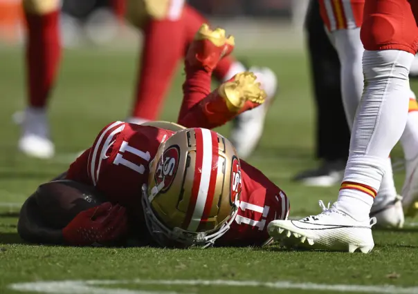 Brandon Aiyuk de 49ers se pierde el resto de la temporada por lesión de rodilla