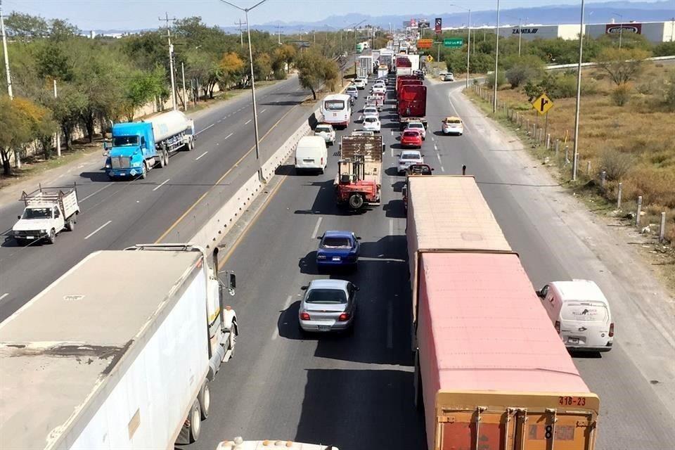 Imagen de los embotellamientos. Foto: Redes sociales