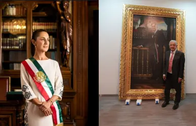 Claudia Sheinbaum revela detalles del retrato de AMLO en Palacio Nacional