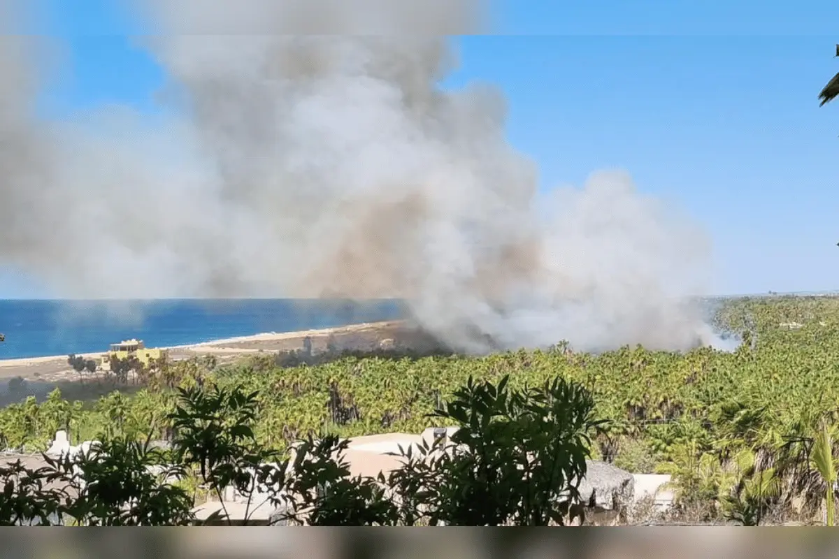 Incendio en Todos Santos