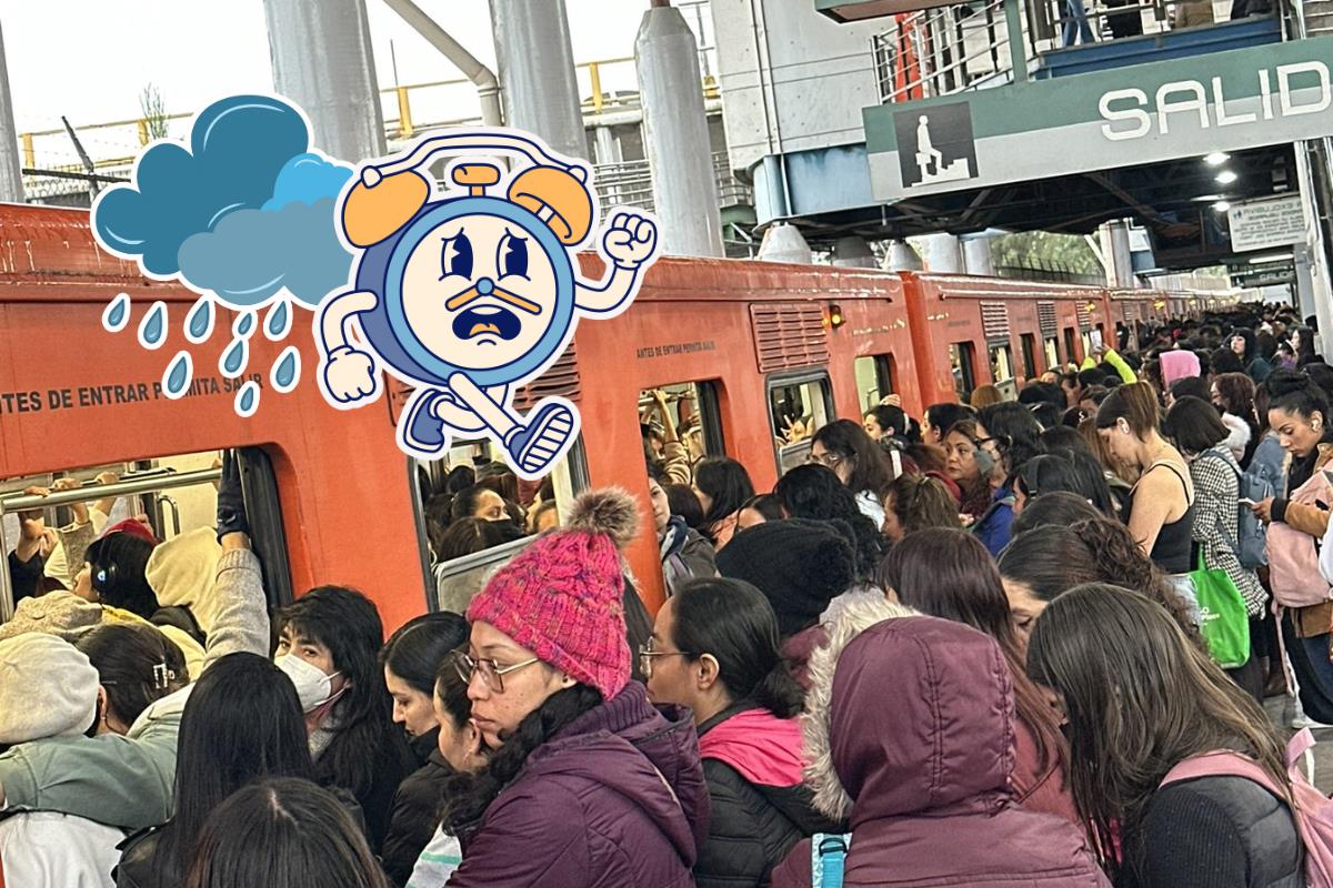 Estaciones del Metro afectadas por la lluvia hoy. Foto: @Mercygnajera