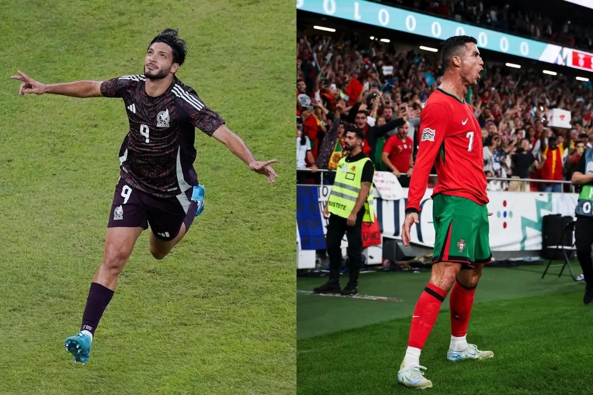 Raúl Jiménez y Cristiano Ronaldo Foto: X(Twitter) @miseleccionmx/@selecaoportugal