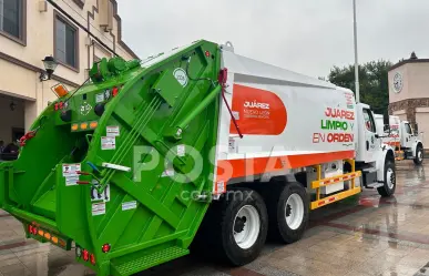 Estos son los nuevos camiones recolectores de basura en Juárez