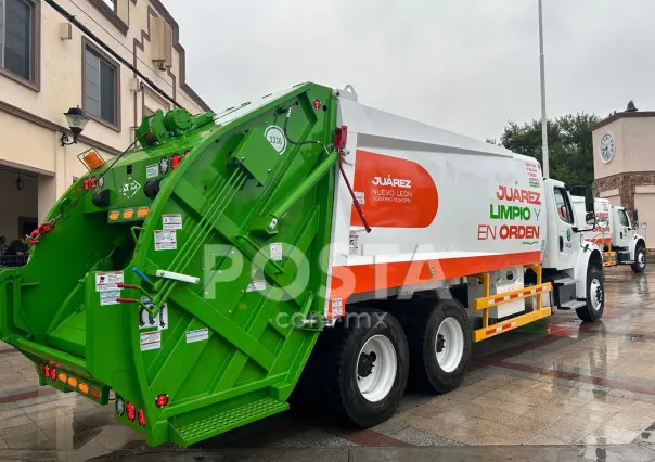 Estos son los nuevos camiones recolectores de basura en Juárez