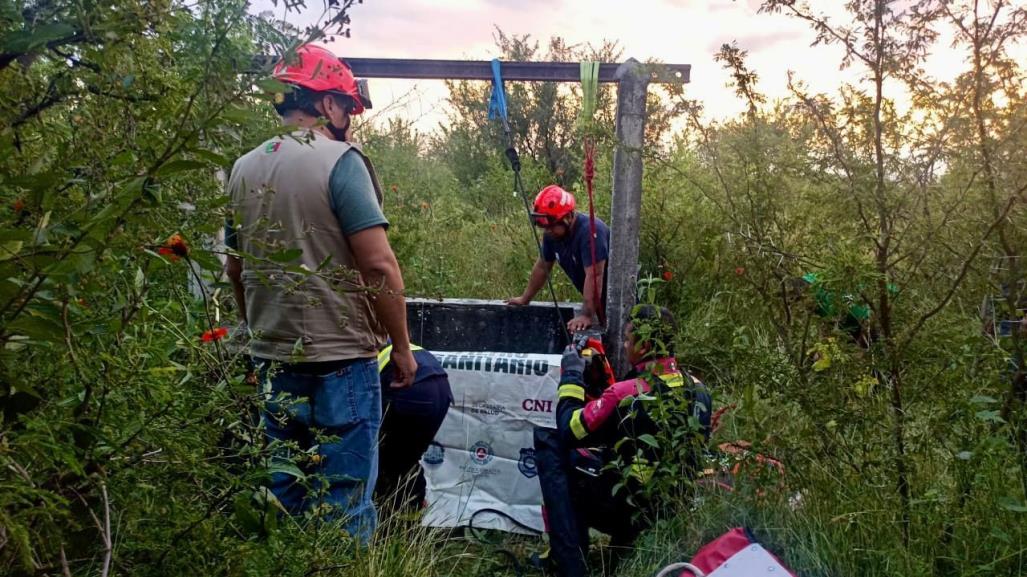 Rescata PC a mujer que permaneció 4 días dentro de un pozo de agua en Morelos