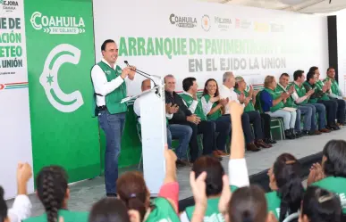 Manolo Jiménez arranca obra de pavimentación en ejido La Unión en Torreón