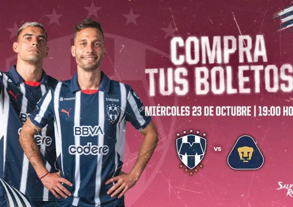 ¡Rayados va por la victoria ante Pumas este miércoles en el Estadio BBVA!