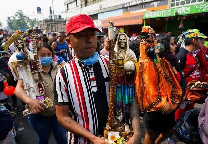 Festejo de la Santa Muerte en Mérida. Foto: Alejandra Vargas