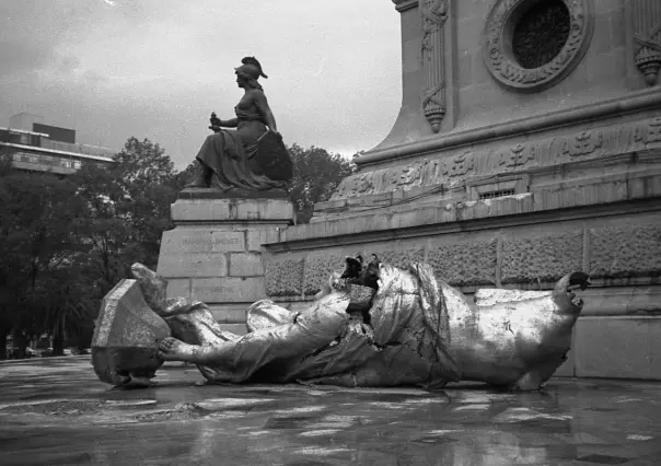 Ángel de la Independencia: La vez que se cayó (de verdad) en CDMX