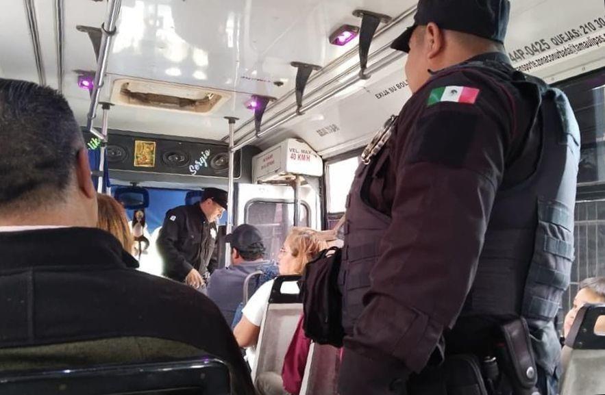 Guardia Estatal refuerza la seguridad en el transporte público en el sur