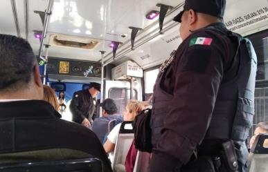 Guardia Estatal refuerza la seguridad en el transporte público en el sur