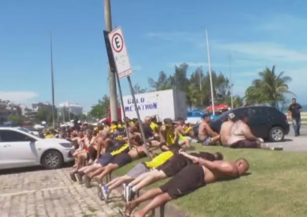 Brasil: Hinchas de Peñarol son detenidos por disturbios y quema de camiones