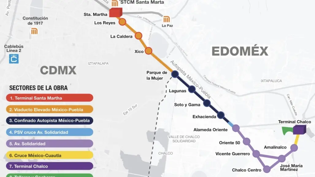 Terminal de Trolebús Elevado está casi lista, conectará CDMX y Edomex