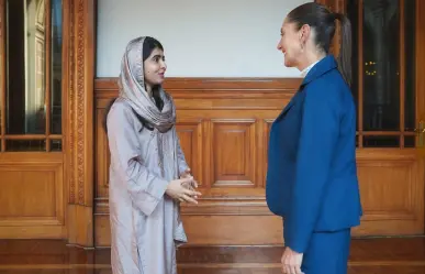 Claudia Sheinbaum recibe a Malala Yousafzai en Palacio Nacional